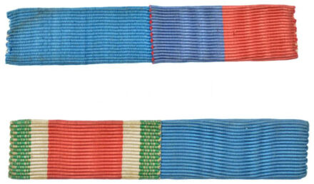 1938-1940. Katonai kitüntetés szalagsáv párok: HM. Legénységi Szolgálati Jel, Erdélyi Emlékérem + Felvidéki Emlékérem, Erdélyi Emlékérem T:1