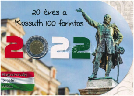 2002. 100Ft 'Kossuth'' '20 éves a Kossuth 100 forintos 2022' bliszterben, '187' sorszámmal T:2