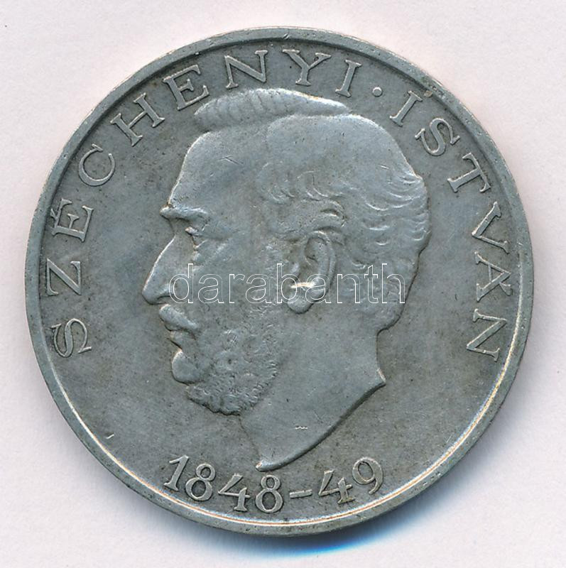 1948. 10Ft Ag 'Széchenyi' T:2,2- patina Adamo EM2