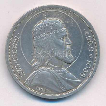 1938. 5P Ag 'Szent István' T:1-,2 ph. Adamo P8.1