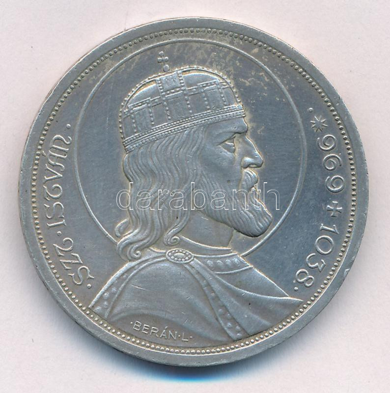 1938. 5P Ag 'Szent István' T:1-,2 ph. Adamo P8.1