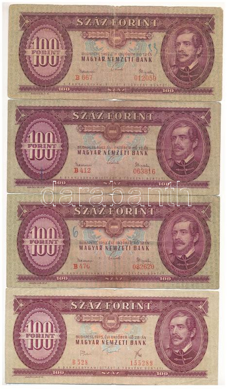 1962-1989. 100Ft (8db) T:III,III-