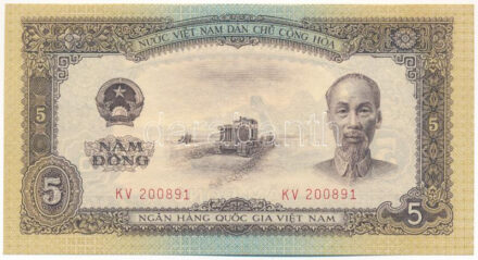 Vietnám / Észak-Vietnám 1958. 5D T:I,I- Vietnam / North Vietnam 1958. 5 Dong C:UNC,AU Krause P#73