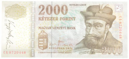 2010. 2000Ft 'CA' a tervező, Vagyóczky Károly aláírásával T:I-