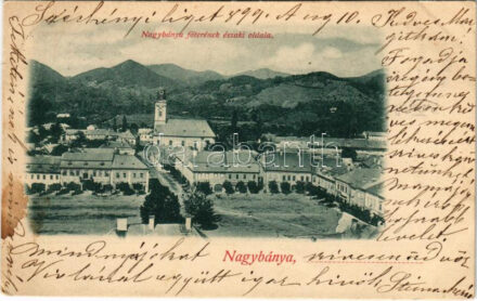 1899 (Vorläufer) Nagybánya, Baia Mare; Fő tér északi oldala / main square