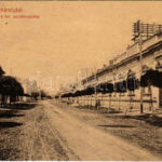 1912 Nagykároly, Carei; Kölcsey utca, Kir.. postahivatal. W.L. 1887. / street, post office