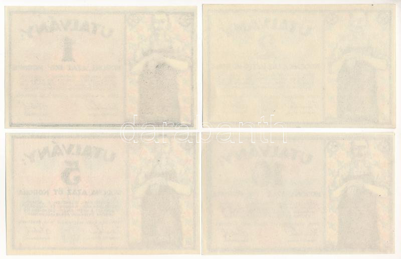 Budapest 1919. 1K + 2K + 5K + 10K 'Schlick Nicholson Gép-Waggon- és Hajógyár' utalvány T:I,I- Adamo BUC-244.1, BUC-244.2, BUC-244.3, BUC-244.4 - Image 2