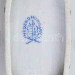 Herendi porcelán Viktória mintás leveles tálka, kézzel festett, jelzett, kis kopásnyomokkal, 14,5×8 cm - Image 2