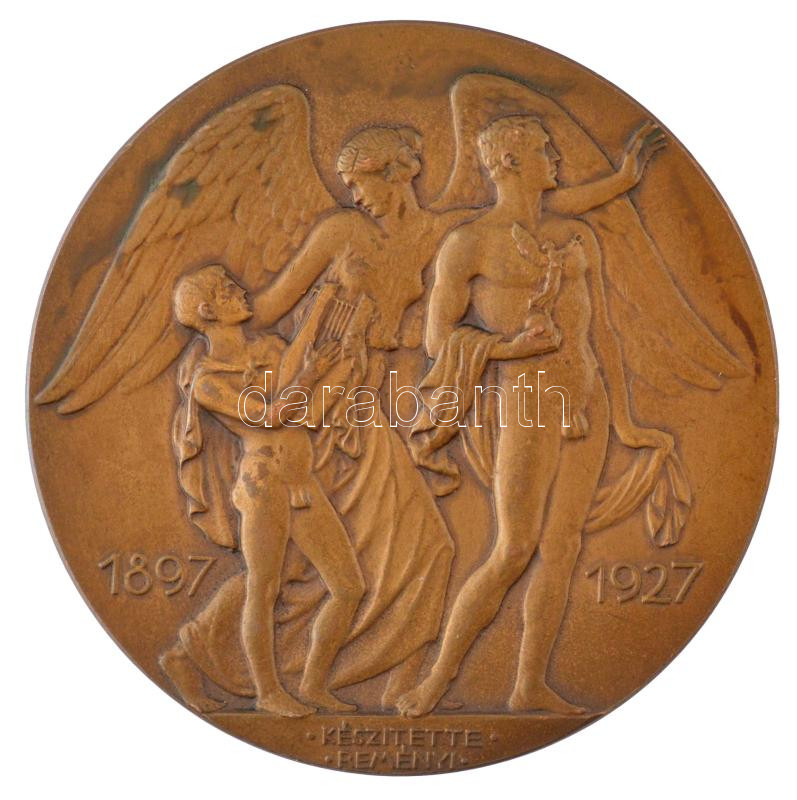 Reményi József (1877-1977) 1927. 'Dohnányi Ernő pályafutása harmincadik évfordulójának emlékére / 1897-1927' kétoldalas, bronz emlékérem (65mm) T:1- - Image 2