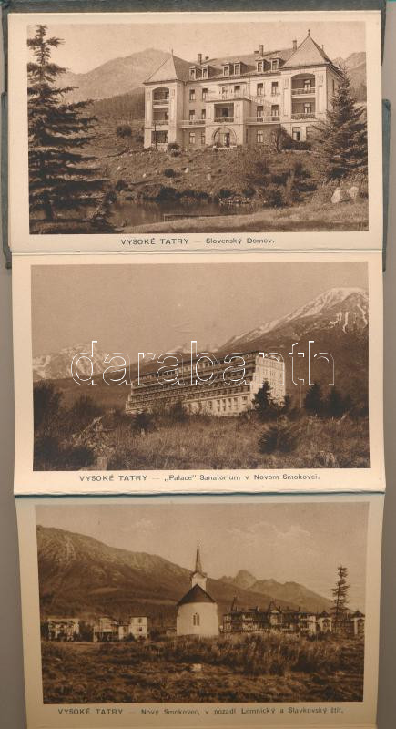 Tátra, Magas-Tátra, Vysoké Tatry; leporello képeslapfüzet 25 képeslappal / leporello postcard booklet with 25 postcards - Image 2