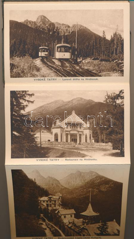 Tátra, Magas-Tátra, Vysoké Tatry; leporello képeslapfüzet 25 képeslappal / leporello postcard booklet with 25 postcards - Image 3