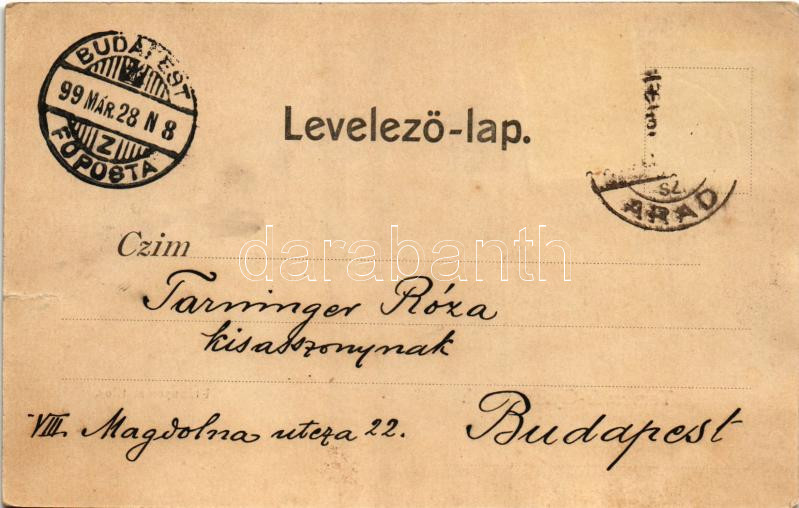 1899 (Vorläufer) Temesvár, Timisoara; Gyárváros I. Králicsek Béla kiadása / Fabric (szakadás / tear) - Image 2
