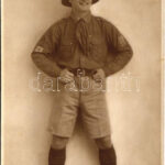 1931 Magyar cserkészfiú / Hungarian scout. photo