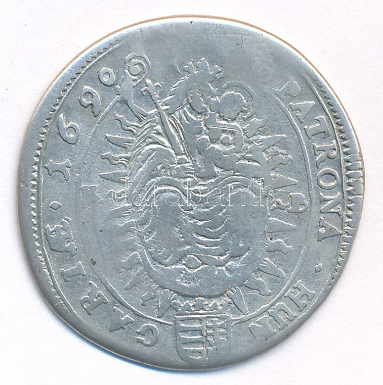 1690K-B 15kr Ag 'I. Lipót' (5,83g) T:2-,3 Hungary 1690K-B 15 Kreuzer Ag 'Leopold I' (5,83g) C:VF,F Huszár: 1427., Unger II.: 1062. - Image 2