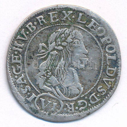 1672K-B 6kr Ag 'I. Lipót' (2,81g) T:2- patina Hungary 1672K-B 6 Kreuzer Ag 'Leopold I' (2,81g) C:VF patina Huszár: 1450., Unger II.: 1072.