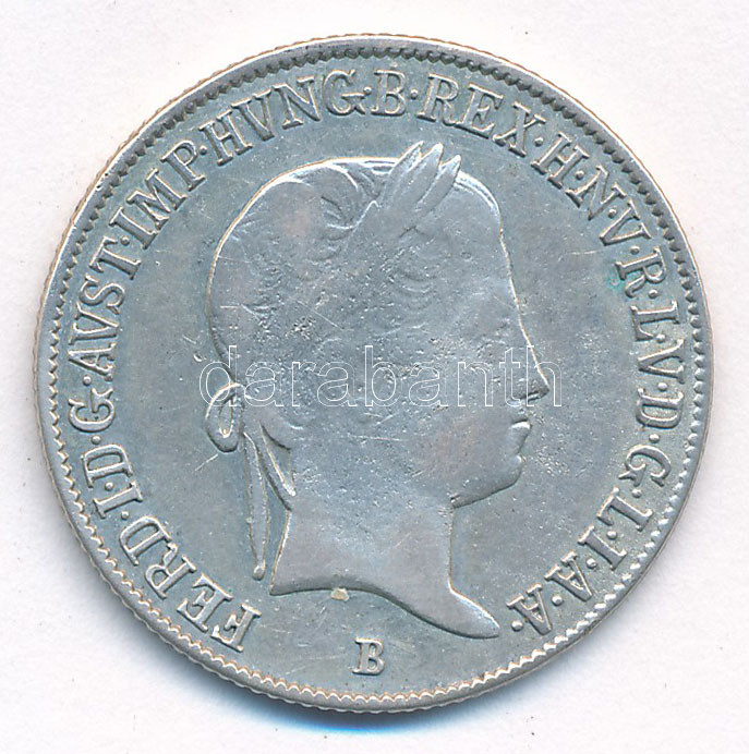 1841B 20kr Ag 'V. Ferdinánd' T:2- kis karc Hungary 1841B 20 Kreuzer Ag 'Ferdinand V' C:VF small scratch Huszár:2081.,Unger III.: 1419.