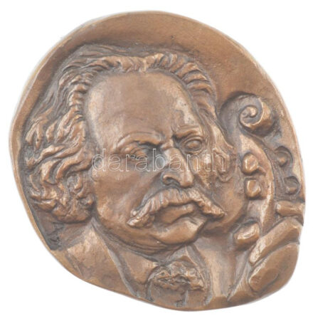 Peternák Gusztáv (1928-2003) 1980. 'Goldmark Károly - 150 éve Keszthelyen született Goldmark Károly - Éremgyűjtők Keszthelyi Csoportja' kétoldalas, öntött bronz emlékérem (76-85mm) T:1