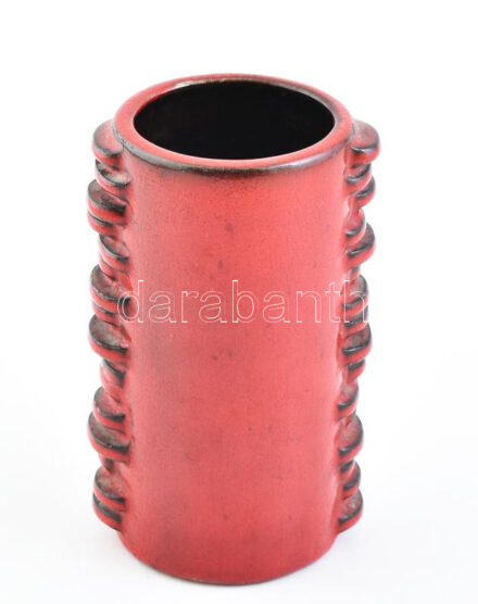 Német Studio 61, retró váza, hibátlan, jelzett, m: 17 cm