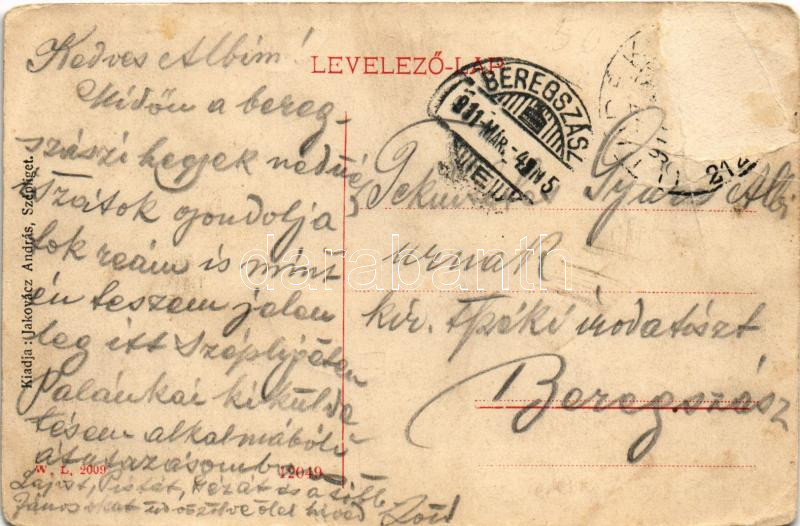 1911 Szépliget, Schönau, Gajdobra; Vasúti szálloda. W.L. 2009. Jakovácz András kiadása / Bahn Hotel / railway hotel (Rb) - Image 2