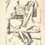 Molnár C. Pál (1894-1981): Illusztrációk, 4 db. Kis szériás ofszet, papír, kissé foltos, 29,5×21 cm