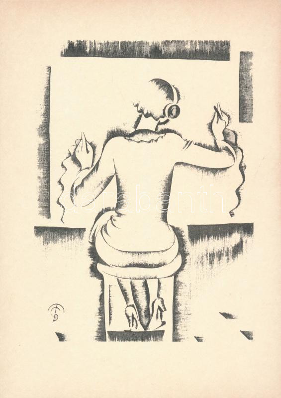 Molnár C. Pál (1894-1981): Illusztrációk, 4 db. Kis szériás ofszet, papír, kissé foltos, 29,5×21 cm - Image 4