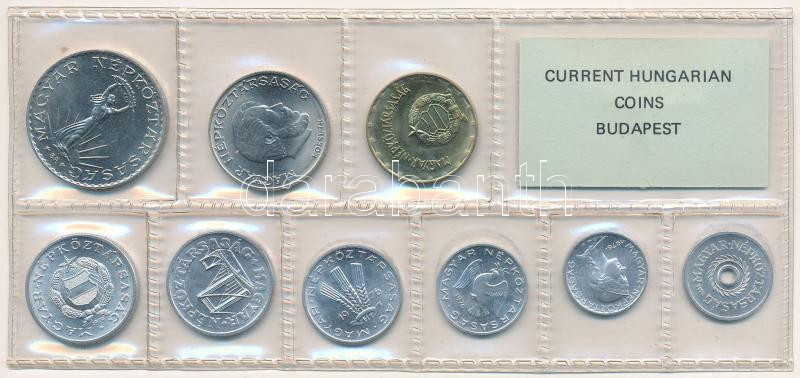 1976. 2f-10Ft (9xklf) érmés forgalmi sor fóliatokban T:1 Adamo FO9 - Image 2