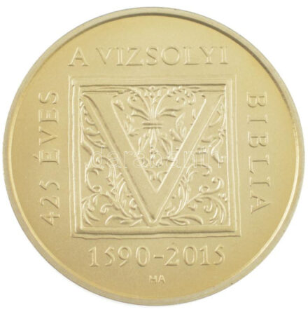 2015. 2000Ft Cu-Ni-Zn '425 éves a Vizsolyi Biblia' T:BU Adamo EM301