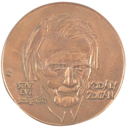 Fritz Mihály (1947-) 1982. 'Száz éve született Kodály Zoltán / 1938-82 - Szegedi Szabadtéri Játékok - Háry János' kétoldalas öntött bronz emlékérem (98mm) T:1