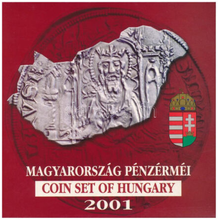 2001. 1Ft-100Ft (7xklf) forgalmi sor szettben, 'Magyarország pénzérméi' sorozat, belső tok ragasztása kissé elengedett T:PP Adamo FO34.1