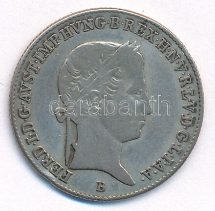 1844B 10kr Ag 'V. Ferdinánd' T:2- patina Hungary 1844B 10 Kreuzer Ag 'Ferdinand V' C:VF patina Huszár: 2085., Unger III.: 1422.
