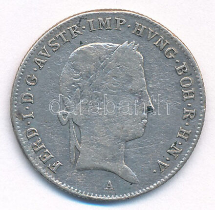 Ausztria 1842A 10kr Ag 'V. Ferdinánd' T:2- patina Austria 1842A 10 Kreuzer Ag 'Ferdinand V' C:VF patina Krause KM#2202