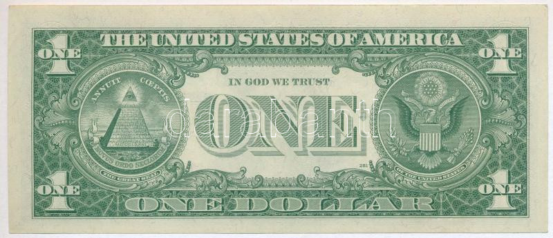 Amerikai Egyesült Államok 1957. 1$ ' * 58586506 C ' Silver Certificate - kisméretű', kék pecsét, 'Ivy Baker Priest - Robert B. Anderson' pótkiadás T:III szép papír USA 1957. 1 Dollar ' * 58586506 C ' 'Silver Certificate - Small size', - Image 2