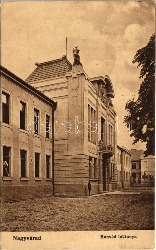 1918 Nagyvárad, Oradea; Honvéd laktanya / K.u.K. military barracks + 'K.u.K. Reservespital in Nagy-Várad' (EK)