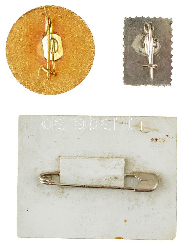 Románia 1983-1989. 3 darabos filatélia tematikájú tétel 1983 '20 éves a Filatéliai Kör - Fogaras 1958-1983' műanyag jelvény (36x47mm) + DN 'AFR (Román Filatélia Egyesület)' műgyantás fém jelvény (20x14mm) + 1989. 'Socfilex'89 - - Image 2