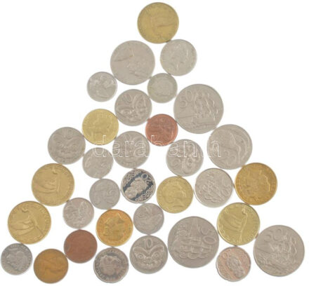 Új-Zéland 1967-2016. 2c-2$ (33xklf) T:1--2- patina New Zealand 1967-2016. 2 Cents - 2 Dollars (33xdiff) C:AU-VF patina