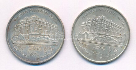 1993. 200Ft Ag 'MNB' (2x) T:1-,2 patina Adamo F13