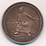 ~1990. 'Árpád vezér - Feszty körkép - Ópusztaszer / Verecke útján' bronz emlékérem. Szign.: LS (42,5mm) T:1 - Image 2