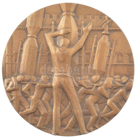 Olaszország DN 'Recione Dell'umbra' kétoldalas bronz emlékérem, Szign.:Giovanni Riccetti (70mm) T:1- Italy DN 'Recione Dell'umbra' two-sided bronze commemorative medallion, Sign.:Giovanni Riccetti (70mm) C:AU