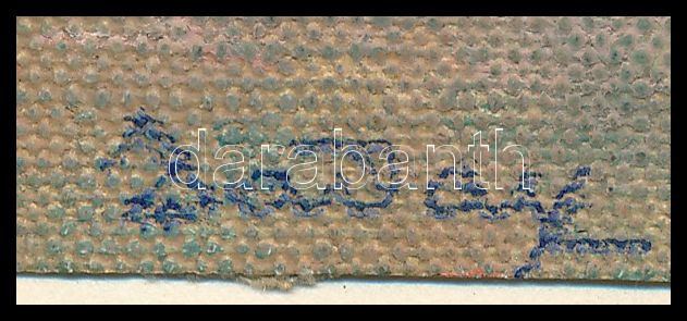 Daday Gerő (1890-1979): Velencei-tó. Olaj, vászon, jelzett, hátoldalán autográf felirattal, vászon teteje papírra ragasztva. 7,5x9,5 cm. - Image 2