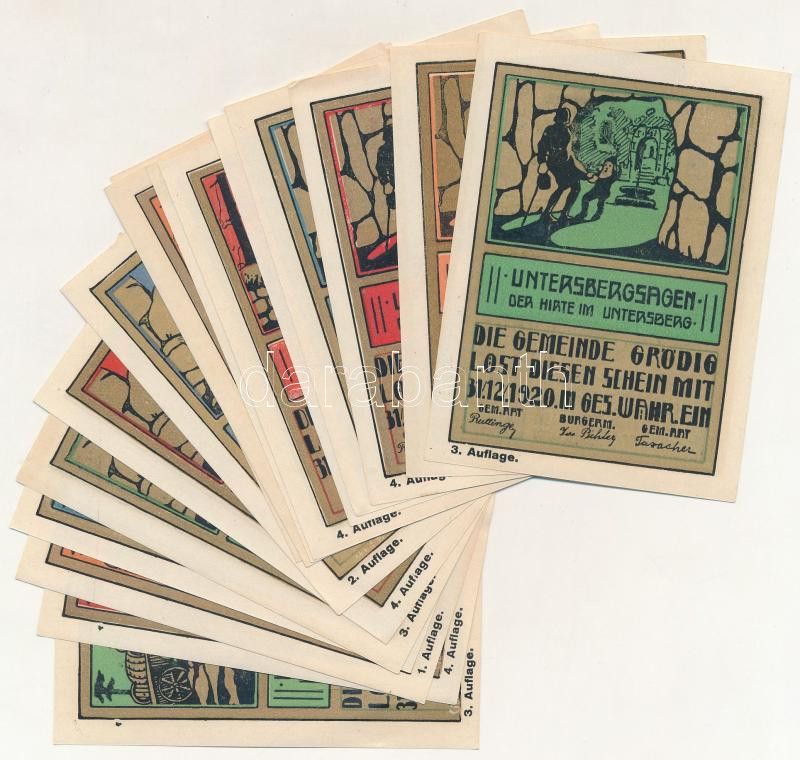 Ausztria / Grödig 1920. 10H (4xklf) + 30H (4xklf) + 40H (4xklf) + 60H (4xklf) T:I Austria / Grödig 1920. 10 Heller (4xdiff) + 30 Heller (4xdiff) + 40 Heller (4xdiff) + 60 Heller (4xdiff) C:AU - Image 2