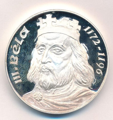 2007. 'III. Béla 1172-1196 / III. Béla Gimnázium Baja' kétoldalas fém emlékérem peremén FÉM beütéssel, kapszulában (43mm) T:1- (PP) ujjlenyomatos