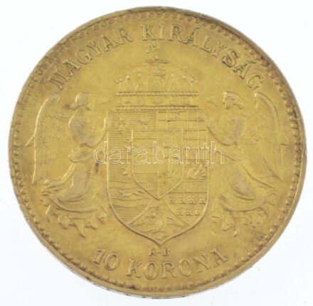 1906KB 10K Au 'Ferenc József' Körmöcbánya (3,39g/0.900) T:2 Hungary 1906KB 10 Korona Au Kremnitz 'Franz Joseph I' (3,39g/0.900) C:XF Adamo K8