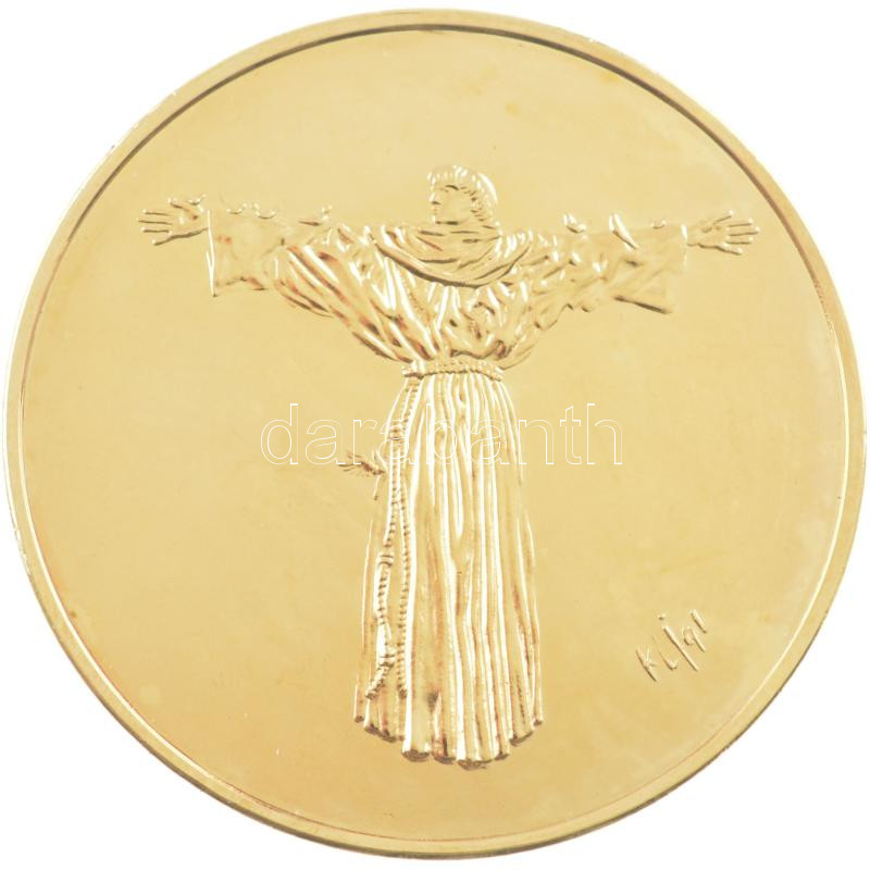 Kligl Sándor (1945-) DN 'Szent Ferenc kórház Budapest' kétoldalas fém emlékérem (42mm) T:PP ujjlenyomat, pár kis karc - Image 2