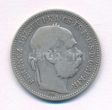 1893KB 1K Ag 'Ferenc József' T:2- Adamo K5