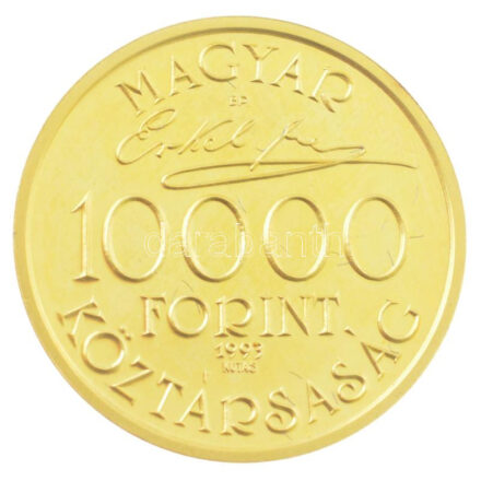 1993. 10.000Ft Au 'Erkel Ferenc' (7,00g/0.986) T:1- (eredetileg PP) Hungary 1993. 10.000 Forint Au 'Ferenc Erkel' (7,030/0.986) C:AU (originally PP) Adamo EM128, Krause KM#703
