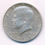 Amerikai Egyesült Államok 1967. 1/2$ Ag 'Kennedy' T:2 patina USA 1967. 1/2 Dollar Ag 'Kennedy' C:XF patina Krause KM#202a
