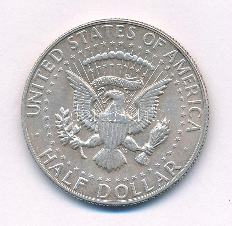 Amerikai Egyesült Államok 1967. 1/2$ Ag 'Kennedy' T:2 patina USA 1967. 1/2 Dollar Ag 'Kennedy' C:XF patina Krause KM#202a - Image 2