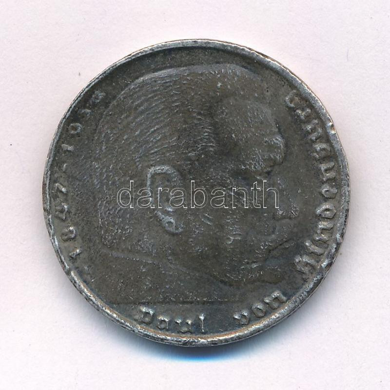 Német Harmadik Birodalom 1934A 5M Ag 'Paul von Hindenburg' T:2- patina, korrózió German Third Reich 1934A 5 Reichsmark Ag 'Paul von Hindenburg' C:VF patina, corrosion Krause KM#86