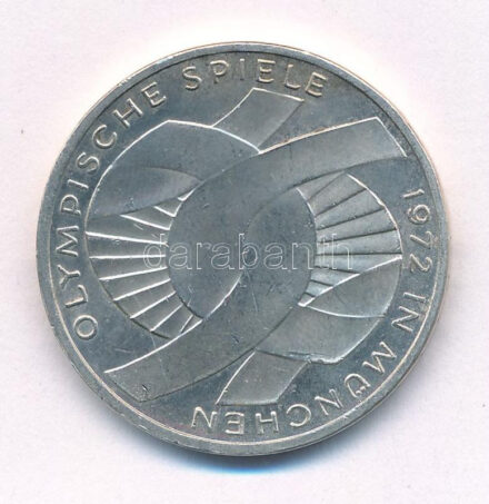 Német Szövetségi Köztársaság 1972F 10M Ag 'Olimpia-München / Csomó' T:1- Federal Republic Germany 1972F 10 Mark Ag 'Olymics Munich / Knot' C:AU Krause KM# 131