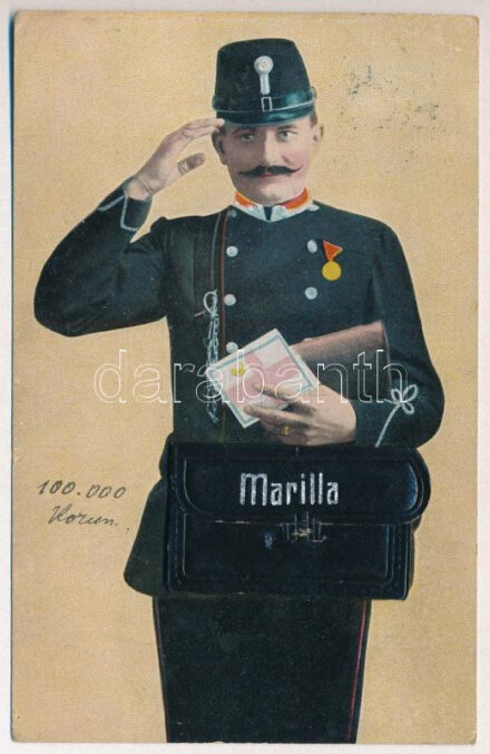 1913 Marilla, Marila; Postás leporello 10 mini képpel. Weisz Félix kiadása / Postman leporello with 10 mini pictures (EK)